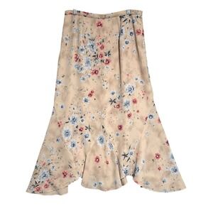 Pendleton Womens Floral Fairy Skirt Sz 6 Ruffle Country Romantic Y2K Gardencore